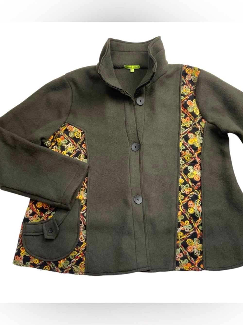 Trisha Tyler Fleece Artisan Jacket XL Petite